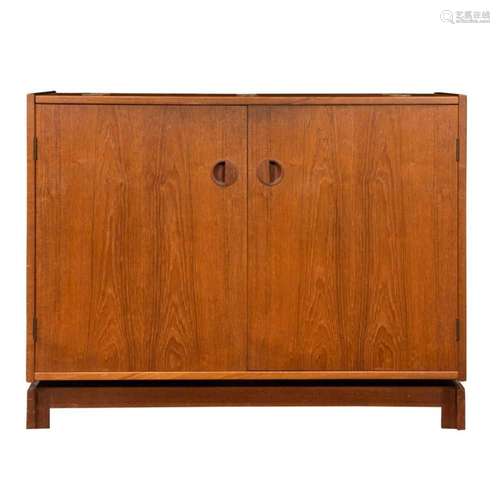 A Danish Modern teak stereo cabinet