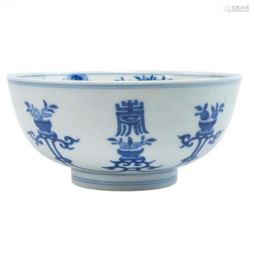 Chinese blue and white bowl