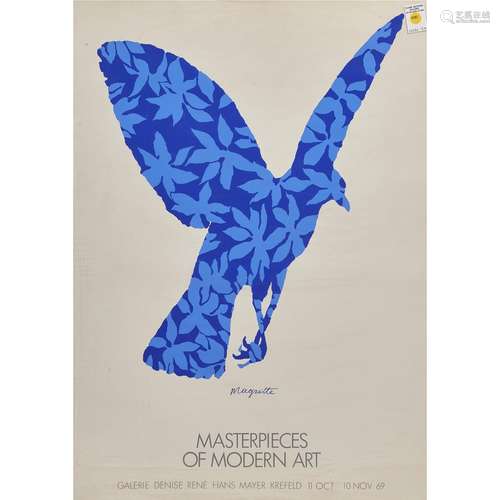 Poster, Magritte, Masterpieces of Modern Art