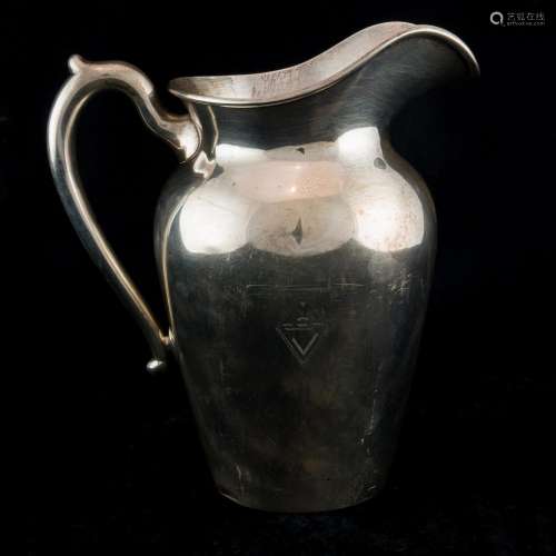 Peacock sterling water pitcher #1410, 19.4 toz