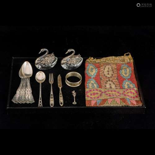 Mostly sterling lot including (6) Wallace Berain teaspoons, ...