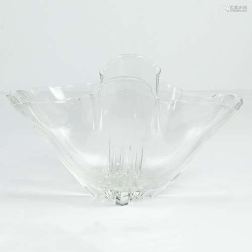 Steuben glass free form center bowl