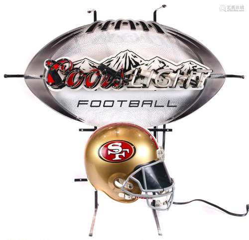 Coors Light 49ers neon sign