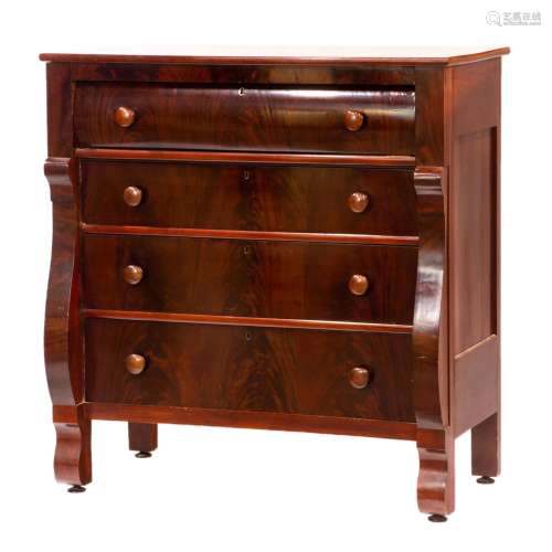 An Empire Revival chest of drawers
