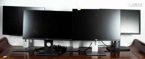 (lot of 4) Dell monitors in various sizes