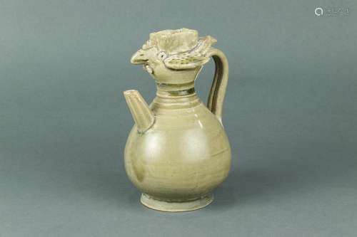 Chinese celadon glazed wine ewer