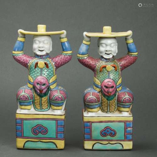 Chinese famille rose figures