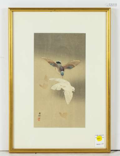 Ohara Koson - Two Pigeons