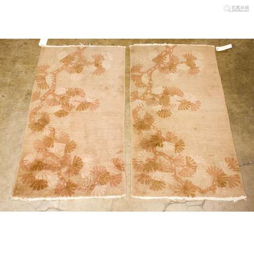 Pair of Chinese Tianjin rugs