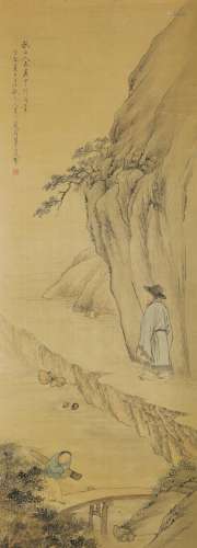 Attributed to Xiao Chen (1656-?) - Scholar and Attendant