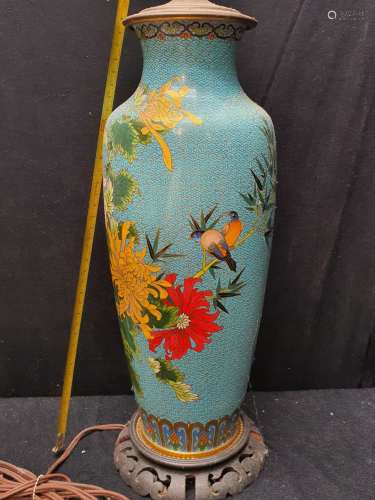 old Chinese Cloisonee vase