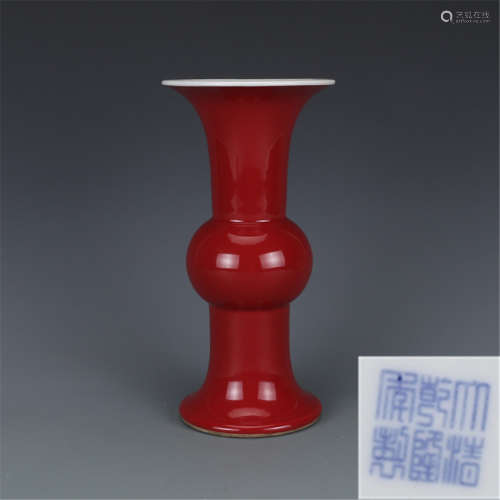 Qing Emperor Qianlong Langhuahua High 25 cm bottom 11 cm mou...