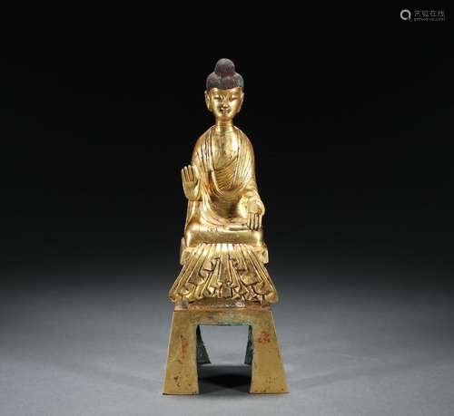 Gilt Bronze Statue of Buddha