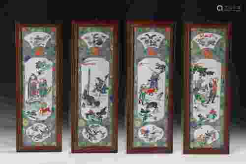 Four Chinese Porcelain Prints
