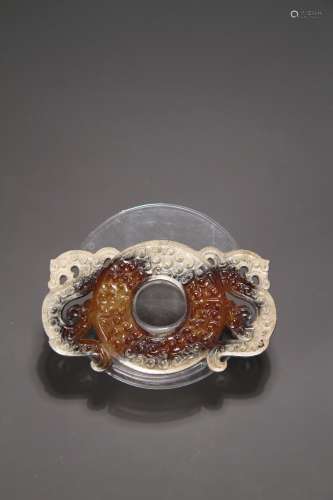 A Chinese jade pendant high ancient jade