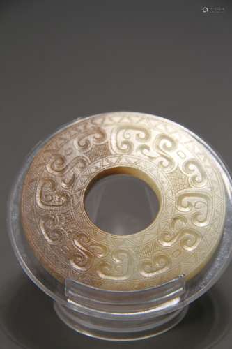 A Chinese jade pendant high ancient jade