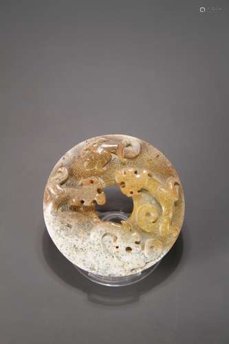 A Chinese jade pendant high ancient jade