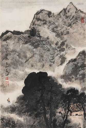 杨善深（1913-2004）·山水 纸本设色 镜心