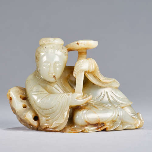 A jade figure of Magu, Qing dynasty