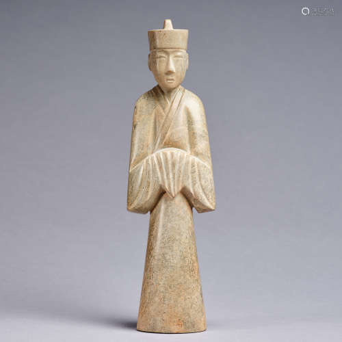 A  jade 'figure' carving,Han dynasty