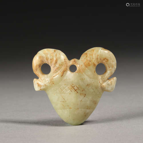 A jade 'sheep' probably neolithic period, Hongshan Culture