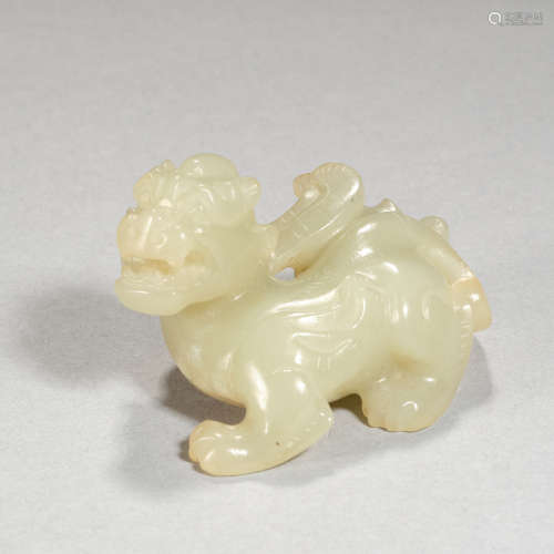 A white beast Qing dynasty