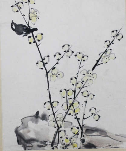 佚名 花卉 纸本镜片
