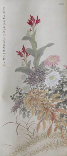吴青霞 花卉 纸本立轴