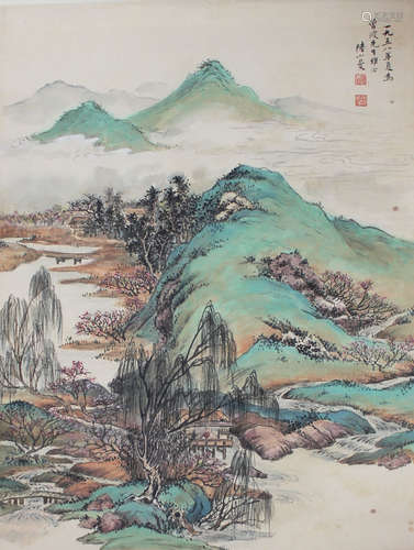 陆小曼 山水 纸本立轴