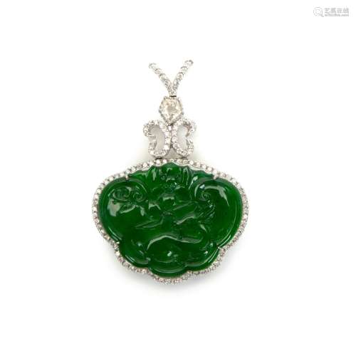 GIA CERTIFIED JADE OMPHAEITE