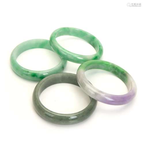 GROUP OF 4  JADE BANGLE