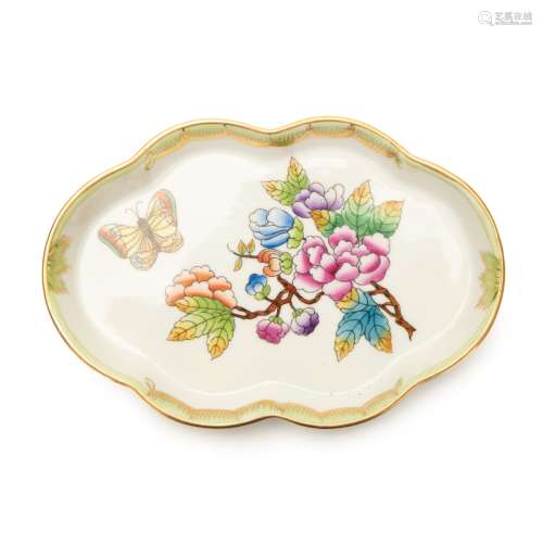 HUNGARY PORCELAIN BUTTERFLY DISH
