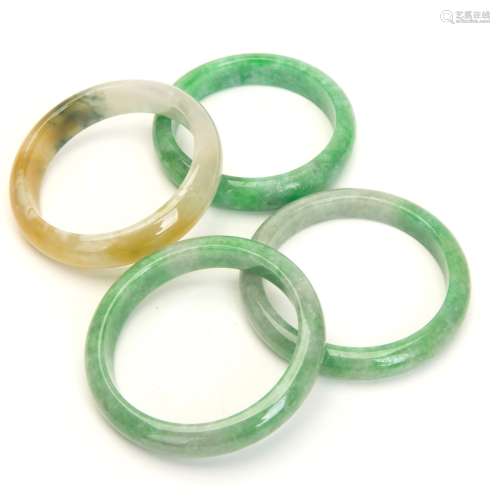 GROUP OF 4  JADE BANGLE