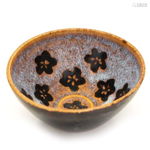 CHINESE SONG STYLE JIAN TYPE FLOWER PATTERN BOWL
