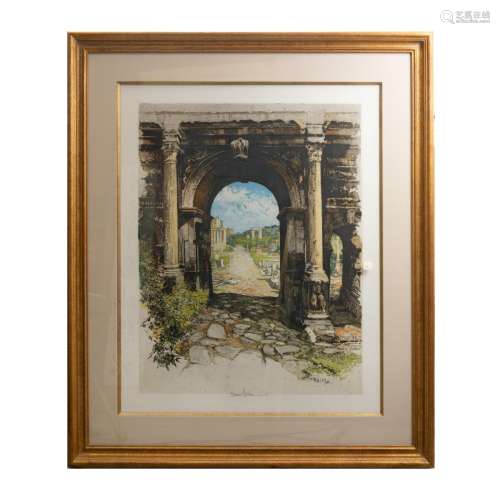 ROBERT KASIMIR SIGNED COLOR ETCHING ROM FORUM
