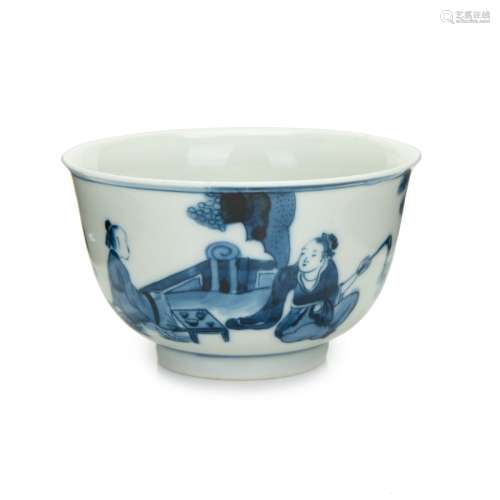 CHINESE BLUE AND WHITE PORCELAIN CUP