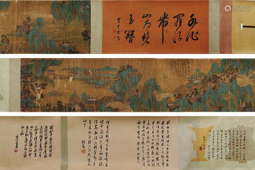 LIU SONGNIAN, Chinese Landscape Painting Silk Hand Scroll