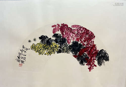 QI BAISHI, Chinese Flower and Bird Painting on Paper