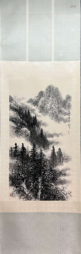 LI XIONGCAI, Chinese Landscape Painting Paper Hanging Scroll