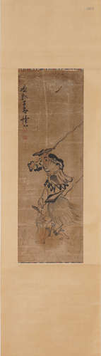 HUANG ZHEN, Chinese Figure Painting Hanging Scroll