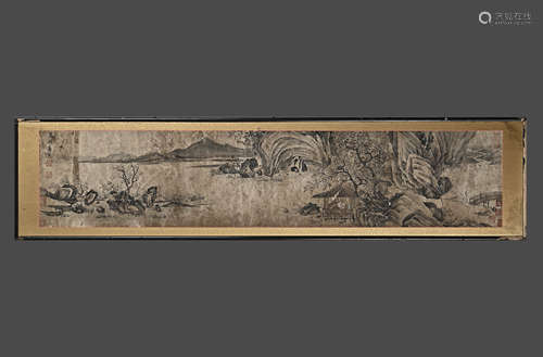 TANG YIN, Chinese Landscape Painting on PaperFramed