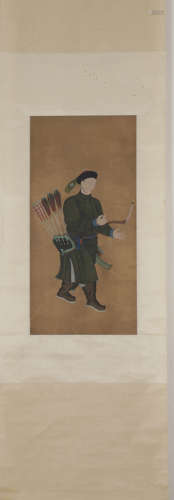 Anonymous, Chinese Figure Painting Hanging Scroll