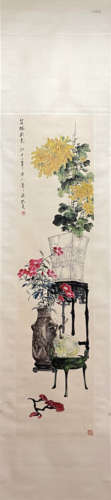 KONG XIAOYU, Chinese Flower and Bird Painting Paper Hanging ...