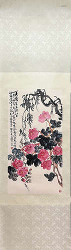 ZHAO YUNHE, Chinese Flower and Bird Painting Paper Hanging S...