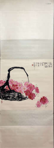 TANG SHIYAO, Chinese Flower and Bird Painting Paper Hanging ...