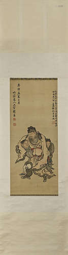 SHANGGUAN ZHOU, Chinese Figure Painting Hanging Scroll