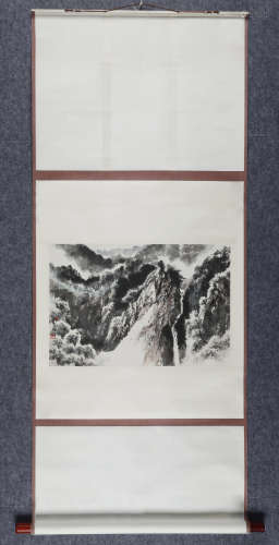 赵宗藻(b.1931)  千岩泉洒落  设色纸本 立轴