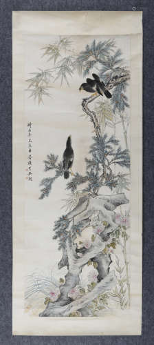 吴琴木(1894-1953) 1931年作 四君子 设色纸本 镜心