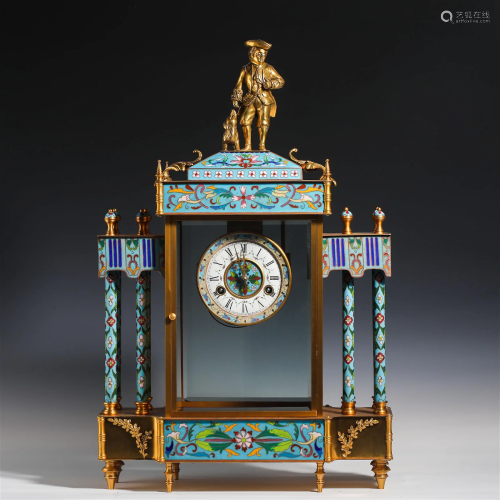 China Qing Dynasty Cloisonne Clock