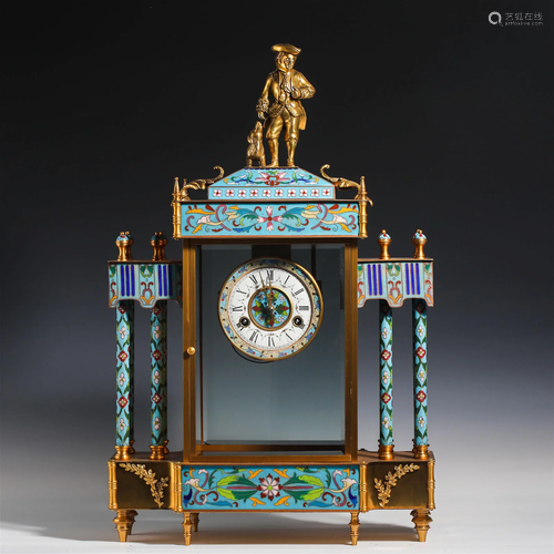 China Qing Dynasty Cloisonne Clock